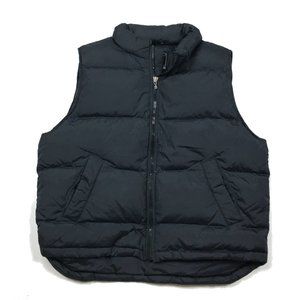 Eddie Bauer Black Goose Down Puffer Vest Men's L